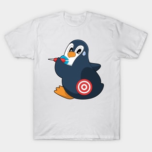 Penguin Darts Dart Dartboard T-Shirt